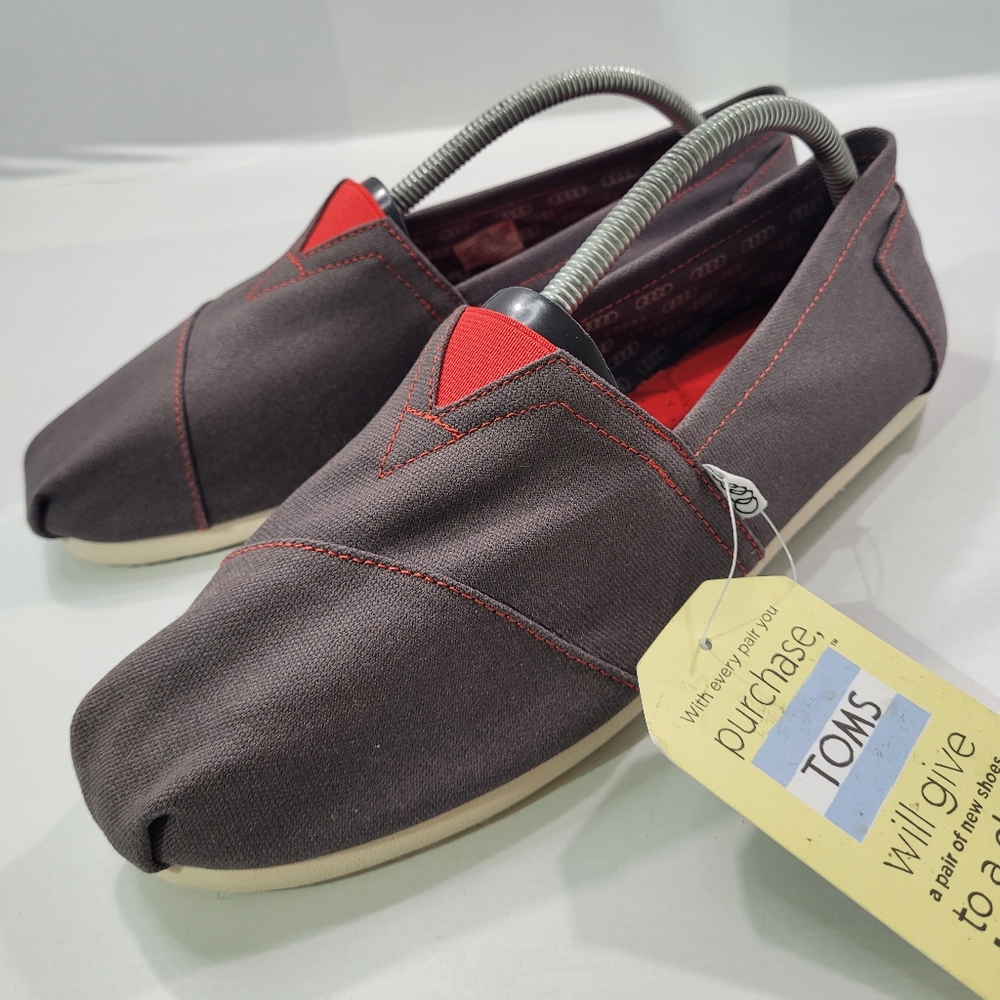 TOMS MEN'S CLASSIC AUDI ASH LIMITED EDITION SHOES LOAFERS SIZE 9.5 NWT - Picture 3 of 14